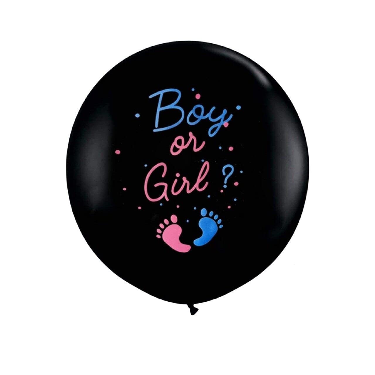 Giant Black Balloon for Baby Shower Showstopper Surprise | Balloon Bursting Fun | Pop in Style | 24inch Size | 1pc.