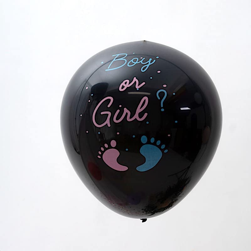 Giant Black Balloon for Baby Shower Showstopper Surprise | Balloon Bursting Fun | Pop in Style | 24inch Size | 1pc.